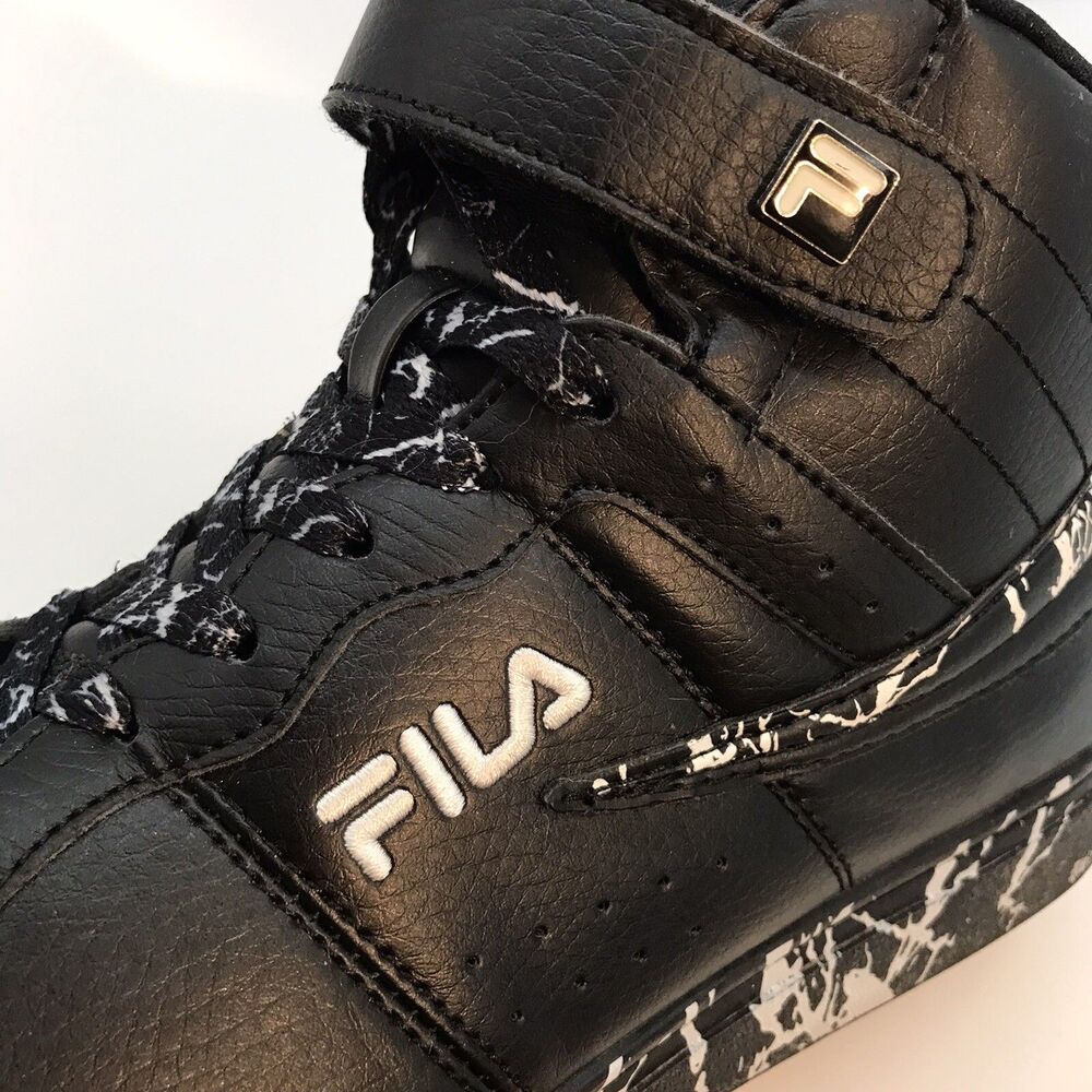 Fila Vulc 13 Marble Black  Lifestyle Sneakers Men’s 8.5 Lace Up  High Top Shoes - Picture 10 of 11